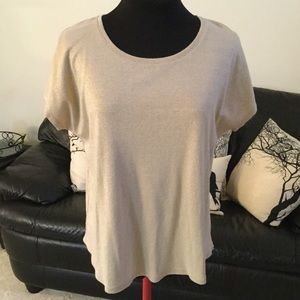 Chico’s Metallic Gold Top